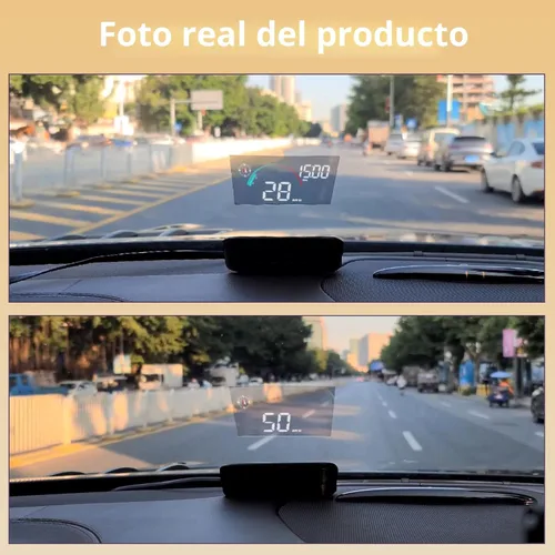 Miniatura 5 de Pantalla de Velocidad para Parabrisas AZIJYV, Velocímetro Digital para Coche, Velocímetro GPS con Velocidad, Exceso de Velocidad, Pantalla