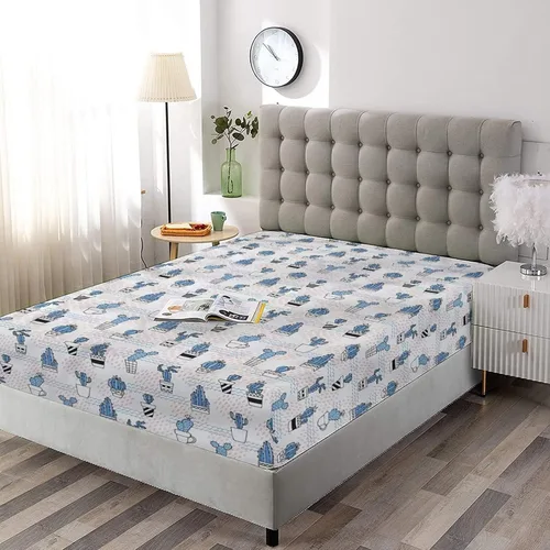 Miniatura 12 de Juego de sábanas decorativas tamaño individual XL, juego de sábanas bajeras con bolsillos profundos de cactus y 2 fundas de almohada