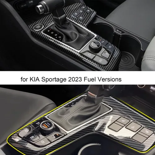 Miniatura 3 de Cubierta interior del marco del panel de cambio de marchas para Kia Sportage NQ5 2023 2024 2025 Consolas centrales Fundas de palanca de cambios