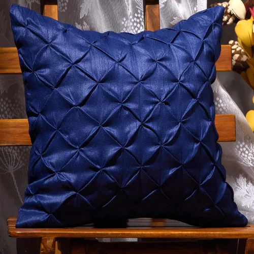 Miniatura 2 de Almohada decorativa azul hecha a mano para sofá, funda de almohada pintuck, fundas de almohada abstractas azules, paquete de 2 fundas de almohada