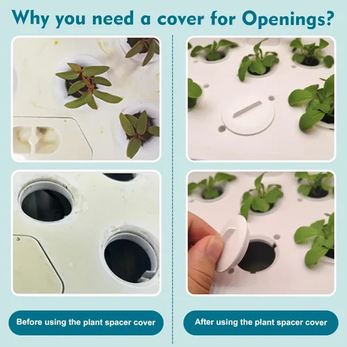 Miniatura 4 de Kit espaciador de plantas compatible con Aerogarden, cubierta espaciadora de plantas para tapas espaciadoras Aerogarden, para sistema de cultivo
