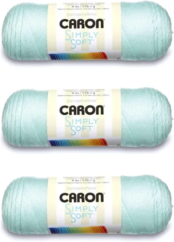 Miniatura 38 de Caron Simply Soft - Hilo verde militar, paquete de 3 unidades de 6.00 oz/6 onzas, 100% acrílico, peinado #4 (mediano), 315 yardas, tejido/ganchillo