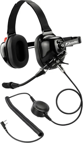 Arrowmax AHDH0032-BK-K2 PNR - Auriculares de aislamiento de ruido compatibles con BaoFeng BTECH UV-5R UV-5RA UV-5RE UV-5R3 BF-F8HP UV-82HP Kenwood