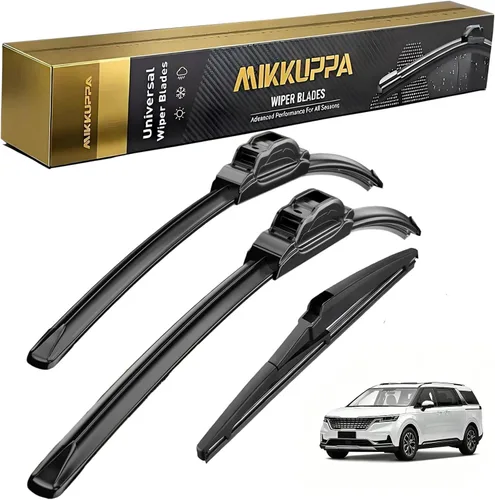 Miniatura 87 de MIKKUPPA Juego de 3 limpiaparabrisas de 22+21+12 pulgadas - Reemplazo para Dodge Durango 2011-2023, Jeep Grand Cherokee 2011-2013 - Limpiaparabrisas