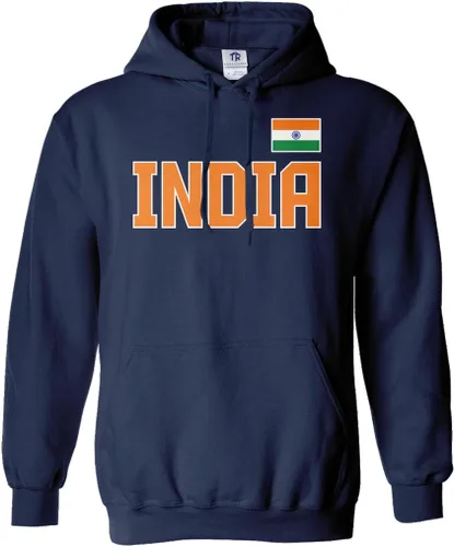 Miniatura 7 de Threadrock India National Pride - Sudadera unisex con capucha