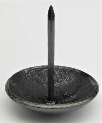 Miniatura 4 de Tachuelas de Tapicería Premium, Clavos de Cabeza de 1 pulgada de Diámetro, Adorno Decorativo Grande para Muebles (25, Perla Negra)