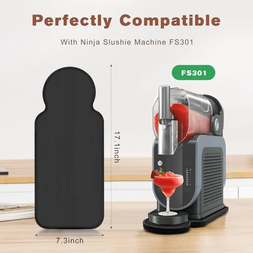Miniatura 2 de Slider Mat para Ninja Slushie Machine FS301, almohadilla deslizante de bambú Slushy Machine para el hogar Slushie Maker Accesorios, negro