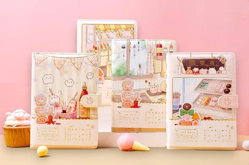 Miniatura 8 de Cuaderno de Diario Kawaii de KetA – Cuaderno de Papelería Japonesa Estética Linda, 256 Páginas – Perfecto para Niñas, Adolescentes y Mujeres
