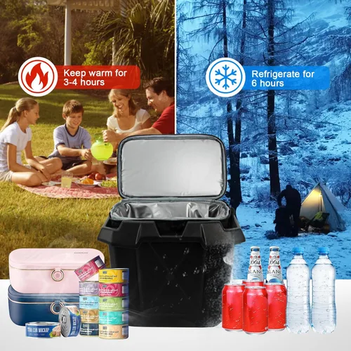 Miniatura 6 de PSLER Defender Center - Contenedor de almacenamiento para debajo del asiento + bolsa de hielo, caja de almacenamiento extraíble debajo del asiento