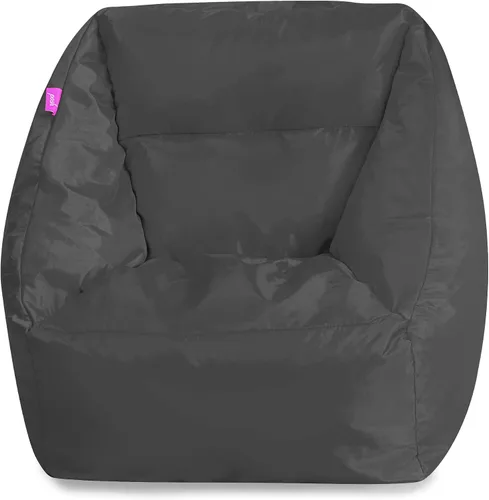 Miniatura 149 de Posh Beanbags - Sillón puff grande, 38 pulgadas, color azul rey sólido Nylon suave - Azul real