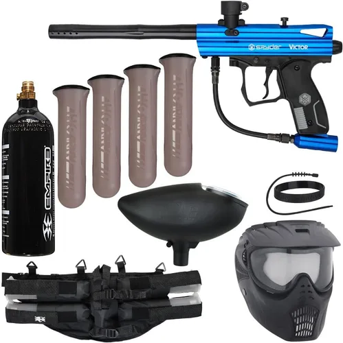 Miniatura 12 de Action Village Kit de Paquete de Pistola de Paintball Kingman Spyder Epic (Victor)