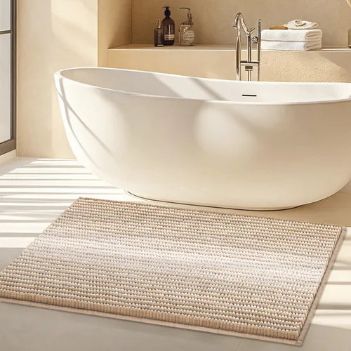 Miniatura 7 de Alfombras de Baño Grandes Antideslizantes de Chenilla - Alfombra de Baño para Ducha Suave Absorbente de Agua - Alfombra de Baño Delante de Bañera