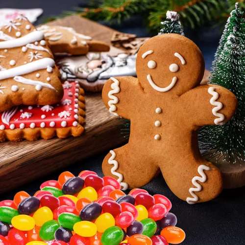 Miniatura 6 de Frijolitos de Gelatina Originales (2 Libras) Dulces Navideños - Viene en una Bolsa Resellable - frijolitos de gelatina a granel - Perfectos