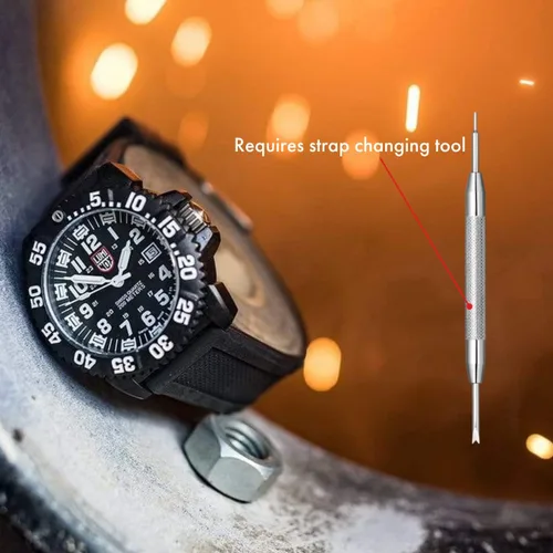 Miniatura 9 de Luminox - Correa de reloj genuina - Correa de repuesto de 0.748 in, 0.787 in, 0.866 in, 0.906 in, 0.945 in - Correas de reloj para hombres - Correas