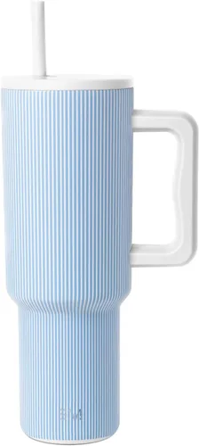 Miniatura 46 de Simple Modern - Vaso Trek de 30 onzas con asa y tapa con sorbete, taza de viaje de acero inoxidable con aislamiento, apta para portavasos Sea