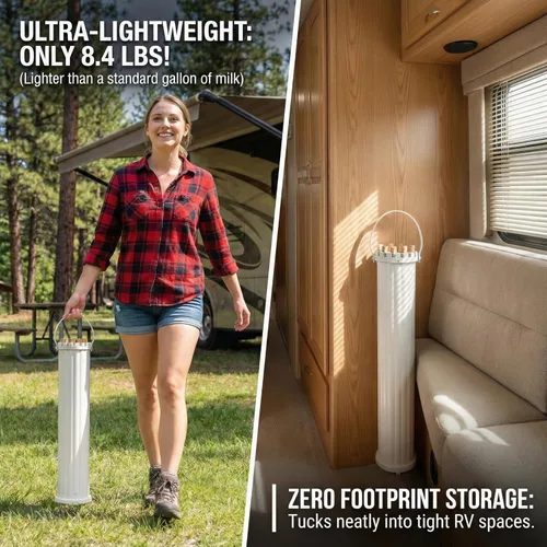 Miniatura 3 de Tendedero plegable para ropa portátil, con 16 varillas de madera y 48 ranuras resistentes al viento, trípode plegable para apartamento, caravana