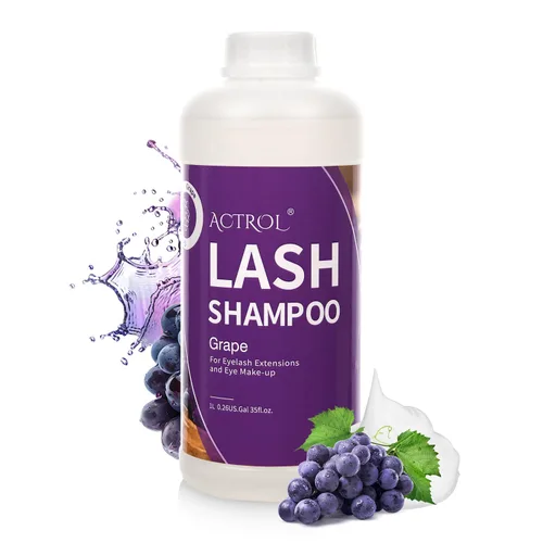 Miniatura 25 de ACTROL Limpiador de extensiones de pestañas Cherry Blossom 2L Natural Lash Extension Shampoo Professional Eyelid Foaming Cleanser Parabenos &