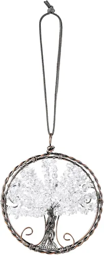 Miniatura 10 de rockcloud Adorno colgante hecho a mano del árbol de la vida, piedras curativas de reiki, para colgar en la pared, automóvil, decoración