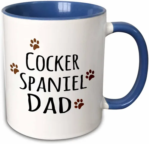 Miniatura 8 de 3dRose Cocker Spaniel Dog Dad - Taza de 11 onzas, color negro