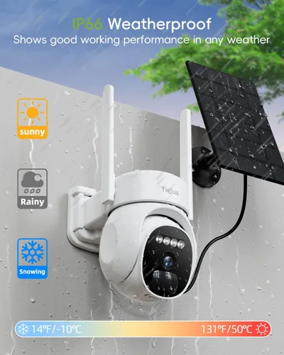 Miniatura 7 de Cámaras de seguridad inalámbricas 2.4G/5G para exteriores, cámara solar 2K para seguridad del hogar, alimentada por batería, PTZ de 360°/visión