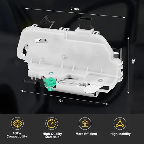 Miniatura 7 de Actuador de pestillo de bloqueo de puerta delantera izquierda lado del conductor compatible con F-150 Lobo Taurus Lincoln Mark LT 9L3Z5421813A