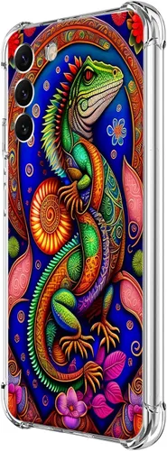 Miniatura 50 de Funda para Galaxy S23, diseño de mariposas azules, rosas, protección contra caídas, a prueba de golpes, de cuerpo completo, resistente a