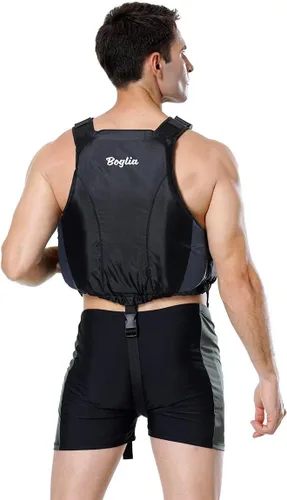 Miniatura 7 de Yueta Chaleco de natación para adultos, correa ajustable en la entrepierna, chaqueta de natación para kayak, pesca, deportes acuáticos