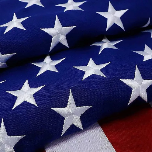 G128 Bandera Americana de Estados Unidos | 6x10 Pies | Serie StormFlyer Bordada Poliéster Hilado 220GSM | Bandera del País, Estrellas Bordadas,