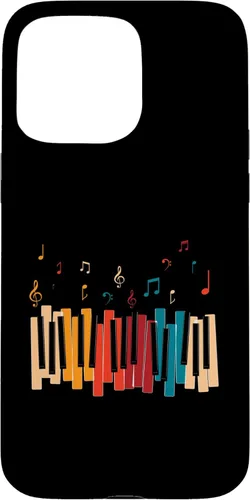 Miniatura 30 de iPhone 11 Pro Notas de Música Teclado Colorido Piano Case