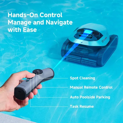 Miniatura 6 de DREAME Z1 Pro Limpiador robótico de piscinas inalámbrico, control remoto LiFi, succión de 8000 GPH, limpieza horizontal a nivel del agua