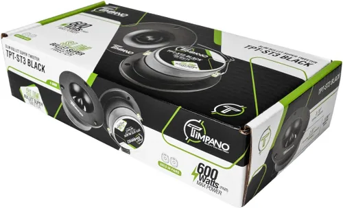 Miniatura 7 de Timpano TPT-ST3 Super Tweeter negro delgado, 600 vatios, 4 ohmios, 105 dB, bobina de voz de 1 pulgada, Tweeters Bala del sistema de sonido