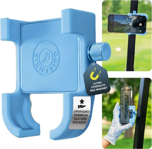 Miniatura 14 de Stripebird - Soporte Magnético Original para Teléfono de Golf - Accesorio para Carrito de Golf - Montura delgada para Smartphone - Almacena y Accede