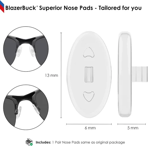 Miniatura 2 de BLAZERBUCK Pieza de almohadillas de nariz de repuesto para gafas de sol Oakley Wiretap