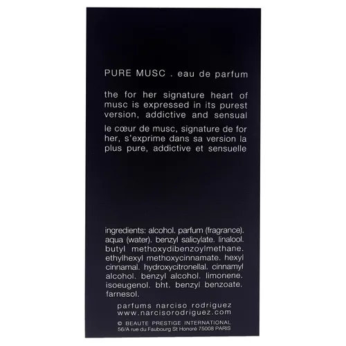 Miniatura 5 de Narciso Rodriguez Pure Musc EDP Spray para mujer 1.6 oz