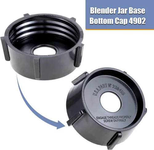 Miniatura 3 de Piezas de repuesto de cuchilla de licuadora compatibles con licuadora Oster Oster Osterizer con tapa base de tarro y 3 juntas de sello de goma
