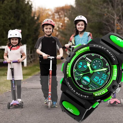 Miniatura 6 de Kids Digital Sport Watch, Boys Girls Waterproof Sports Outdoor Watches Children Casual Electronic Analog Quartz Wrist Watches with Alarm Stopwatch