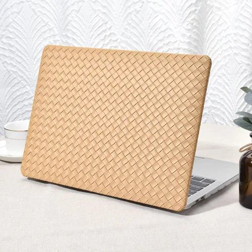 Miniatura 8 de Seorsok Funda compatible con MacBook Air de 13 pulgadas 2022-2018 versión A1932 A2179 M1 A2337 Touch ID, elegante funda rígida de plástico de cuero