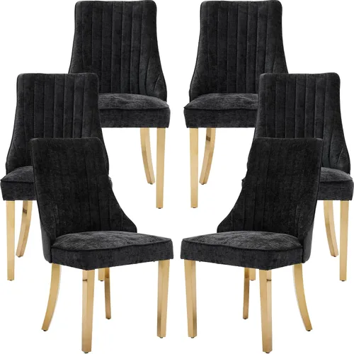 Miniatura 12 de ODUSE-DAILY Juego de 2 sillas de comedor de mediados del siglo en color beige, juego de 2 sillas modernas para cocina y comedor, sillas tapizadas