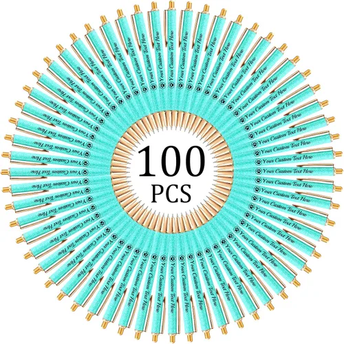 Miniatura 92 de Hasta 100 bolígrafos personalizados con nombre a granel, bolígrafo con purpurina de impresión personalizada, grabado gratis, texto con logotipo