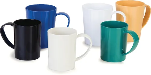 Miniatura 13 de Taza de café Carlisle FoodService Products de plástico con asa grande para buffets, hogar y restaurante, Tritan, 12 onzas, color hueso