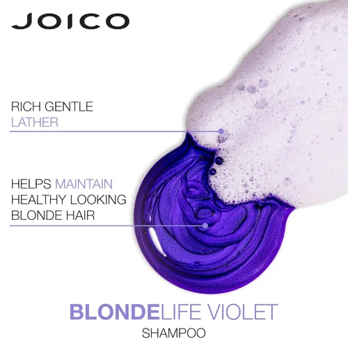 Miniatura 5 de Joico Blonde Life - Juego de champú y acondicionador violeta Para cabello rubio fresco y brillante Neutraliza los tonos cobrizos Desterrar