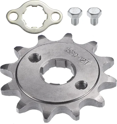 X AUTOHAUX 1 Unidades 520 Estilo 12 Dientes 0.787 in ID Motocicleta Delantero Motor Piñón Motocicleta Dirt Pit Bike Mini Bike ATV