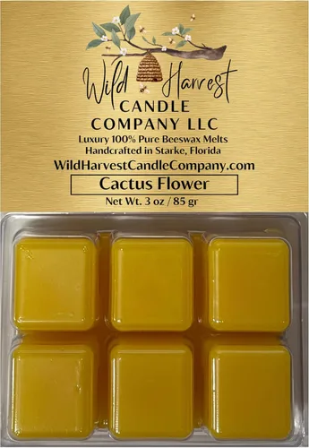 Miniatura 47 de Primera Respiración del Otoño Perfumado, 1 Paquete de Cera de Abejas Pura Derretida para Calentadores, Wild Harvest Candle Company, Tartas Cúbicas
