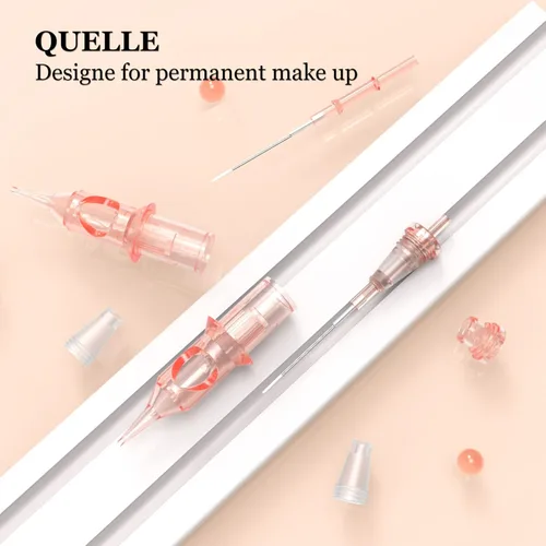 Miniatura 7 de QUELLE 10 Uds. Caridge de maquillaje permanente desechable #08 Bugpin 5RL Round Liner ceja para máquina de maquillaje permanente (0805RL)