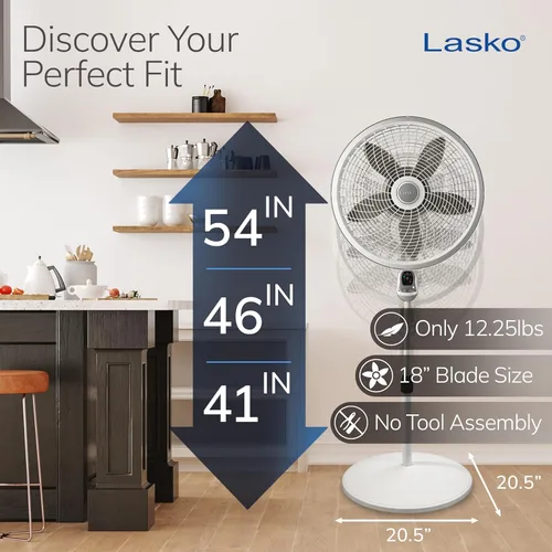 Miniatura 4 de Lasko - Ventilador de pie ciclónico con control remoto 1885