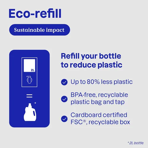 Miniatura 7 de ATTITUDE Repuesto de detergente líquido para ropa, verificado por EWG, compatible con HE, a base de plantas y vegano, jabón natural para lavandería