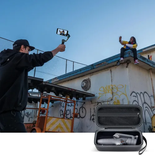 Miniatura 7 de ALKOO Funda protectora EVA para DJI Osmo Mobile 8, 7 y 7P, diseñada para almacenamiento seguro, viajes y uso de vlogging