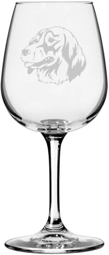 Miniatura 274 de Copa de vino de 12.75 onzas con diseño de perro grabado