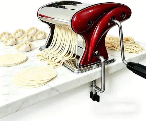 Miniatura 9 de XINGYUEXUAN Pasta eléctrica que hace la máquina el rodillo comercial de la masa del fabricante de espagueti de los fideos con el cortador de 0.079