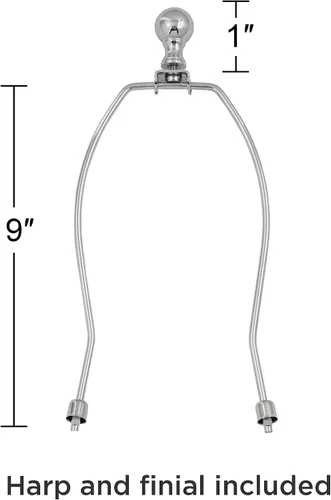 Miniatura 4 de Pantalla redonda con estampado de tambor de tapa dura (premontada) Tremble Blanco Naranja Grande 14 pulgadas superior x 14 pulgadas inferior x 11
